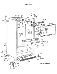 03 - Cabinet Parts parts for Ge Refrigerator MTX18EAXERAD from AppliancePartsPros.com
