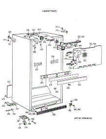 03 - Cabinet Parts parts for Ge Refrigerator MTX18EASCRWH from AppliancePartsPros.com