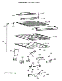 05 - Compartment Separator Parts parts for Ge Refrigerator MTX18EASCRWH from AppliancePartsPros.com