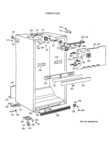 03 - Cabinet Parts parts for Ge Refrigerator MTX21GASCRWW from AppliancePartsPros.com