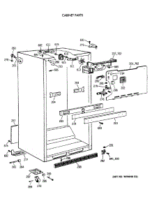 03 - Cabinet Parts parts for Ge Refrigerator TBX19MAXERWW from AppliancePartsPros.com