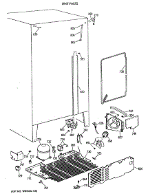 06 - Unit Parts parts for Ge Refrigerator TFH27PRTBWW from AppliancePartsPros.com