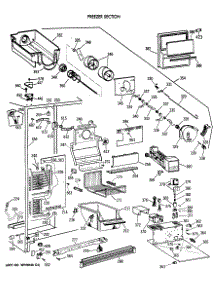 03 - Freezer Section parts for Ge Refrigerator TFG27PRXAWW from AppliancePartsPros.com