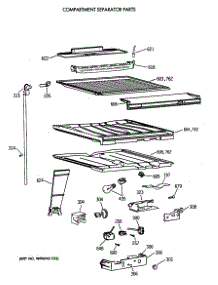 05 - Compartment Separator Parts parts for Ge Refrigerator TBX22JAXDRAA from AppliancePartsPros.com