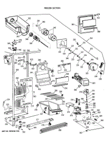 02 - Freezer Section parts for Ge Refrigerator TFG24JRXAWW from AppliancePartsPros.com