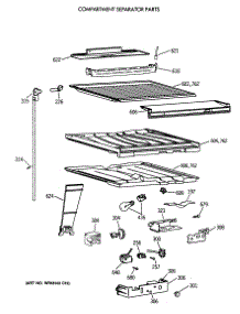 05 - Compartment Separator Parts parts for Ge Refrigerator TBX19JAXERWW from AppliancePartsPros.com