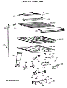 05 - Compartment Separator Parts parts for Ge Refrigerator TBX21MAXDRAA from AppliancePartsPros.com
