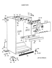 03 - Cabinet Parts parts for Ge Refrigerator TBX18MAXERAA from AppliancePartsPros.com