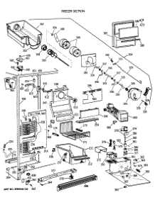 03 - Freezer Section parts for Ge Refrigerator TFG24PRXABB from AppliancePartsPros.com