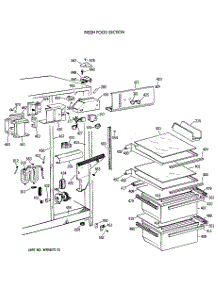 03 - Fresh Food Section parts for Ge Refrigerator TFG20JRXAWW from AppliancePartsPros.com