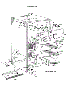 02 - Freezer Section parts for Ge Refrigerator TFG20JAXAWW from AppliancePartsPros.com