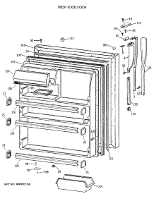 02 - Fresh Food Door parts for Ge Refrigerator MTX21GAXDRAA from AppliancePartsPros.com