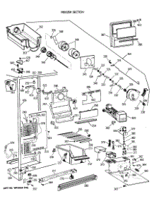 02 - Freezer Section parts for Ge Refrigerator TFG22JRXAWW from AppliancePartsPros.com