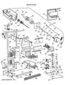 03 - Freezer Section parts for Ge Refrigerator TFG24PEXAWH from AppliancePartsPros.com