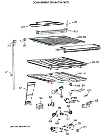05 - Compartment Separator Parts parts for Ge Refrigerator TBX21DAXDRAA from AppliancePartsPros.com