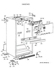 03 - Cabinet Parts parts for Ge Refrigerator MTX21EAXDRAD from AppliancePartsPros.com