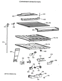 05 - Compartment Separator Parts parts for Ge Refrigerator MTX18BAXERWH from AppliancePartsPros.com