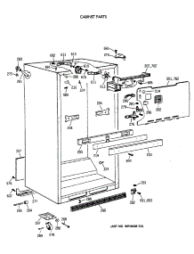 03 - Cabinet Parts parts for Ge Refrigerator TBH18DAXBRAA from AppliancePartsPros.com