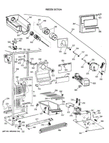 02 - Freezer Section parts for Ge Refrigerator MSX22KWXAAD from AppliancePartsPros.com