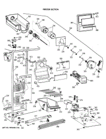 02 - Freezer Section parts for Ge Refrigerator MSX24KWXAAD from AppliancePartsPros.com