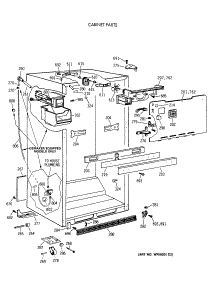 03 - Cabinet Parts parts for Ge Refrigerator MTX18GAXCRWW from AppliancePartsPros.com