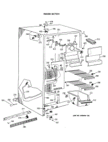 02 - Freezer Section parts for Ge Refrigerator MSX20BAXAWH from AppliancePartsPros.com