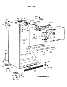03 - Cabinet Parts parts for Ge Refrigerator TBH18JAXBRAA from AppliancePartsPros.com