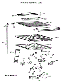 05 - Compartment Separator Parts parts for Ge Refrigerator TBX18JAXCRAA from AppliancePartsPros.com