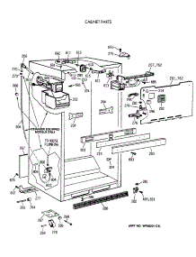 03 - Cabinet Parts parts for Ge Refrigerator TBX18JIXCRAA from AppliancePartsPros.com