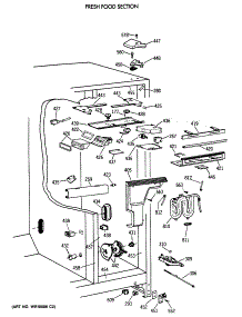 04 - Fresh Food Section parts for Ge Refrigerator TPG21BRXABB from AppliancePartsPros.com