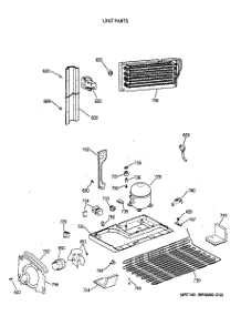 06 - Unit Parts parts for Ge Refrigerator TBX19MAXCRWW from AppliancePartsPros.com