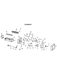 07 - Icemaker parts for Ge Refrigerator TPG21BRXAWW from AppliancePartsPros.com