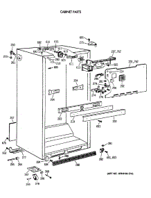 03 - Cabinet Parts parts for Ge Refrigerator TBT25JAXBRWW from AppliancePartsPros.com