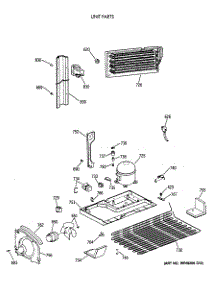 06 - Unit Parts parts for Ge Refrigerator TBX18SIXCLAA from AppliancePartsPros.com