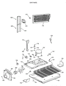 06 - Unit Parts parts for Ge Refrigerator TBT25JAXBRWW from AppliancePartsPros.com