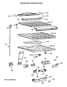 05 - Compartment Separator Parts parts for Ge Refrigerator TBT18DAXBRWW from AppliancePartsPros.com