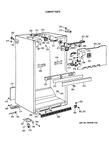 03 - Cabinet Parts parts for Ge Refrigerator TBT18JAXBRWW from AppliancePartsPros.com
