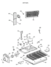 06 - Unit Parts parts for Ge Refrigerator TBT18DAXBRWW from AppliancePartsPros.com