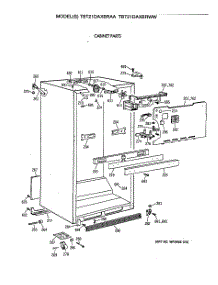 03 - Cabinet Parts parts for Ge Refrigerator TBT21DAXBRWW from AppliancePartsPros.com