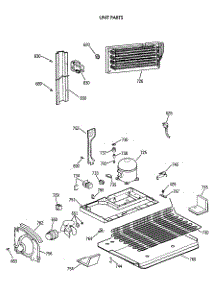 06 - Unit Parts parts for Ge Refrigerator TBT18JAXBRWW from AppliancePartsPros.com