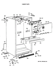 03 - Cabinet Parts parts for Ge Refrigerator TBT24JAXBRWW from AppliancePartsPros.com