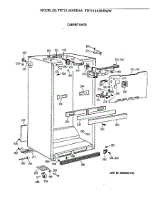 03 - Cabinet Parts parts for Ge Refrigerator TBT21JAXBRWW from AppliancePartsPros.com