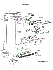 03 - Cabinet Parts parts for Ge Refrigerator TBG21JAXDRWW from AppliancePartsPros.com