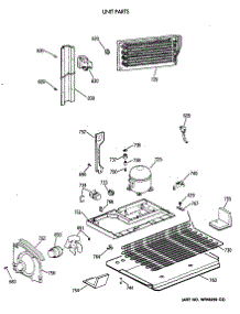 06 - Unit Parts parts for Ge Refrigerator TBG21JAXDRWW from AppliancePartsPros.com