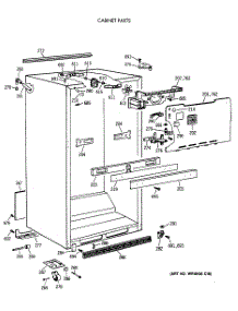 03 - Cabinet Parts parts for Ge Refrigerator TBG24JAXDRWW from AppliancePartsPros.com