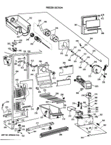 03 - Freezer Section parts for Ge Refrigerator TFX24CRXAWW from AppliancePartsPros.com
