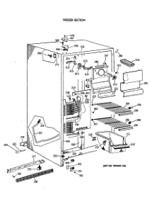 02 - Freezer Section parts for Ge Refrigerator TFX24JAXAWW from AppliancePartsPros.com