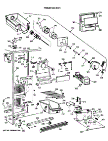 02 - Freezer Section parts for Ge Refrigerator TFX24JWXAWW from AppliancePartsPros.com