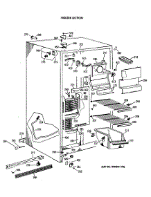 02 - Freezer Section parts for Ge Refrigerator TFX20SAXAAA from AppliancePartsPros.com