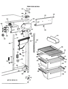 03 - Fresh Food Section parts for Ge Refrigerator TFX20SAXAAA from AppliancePartsPros.com
